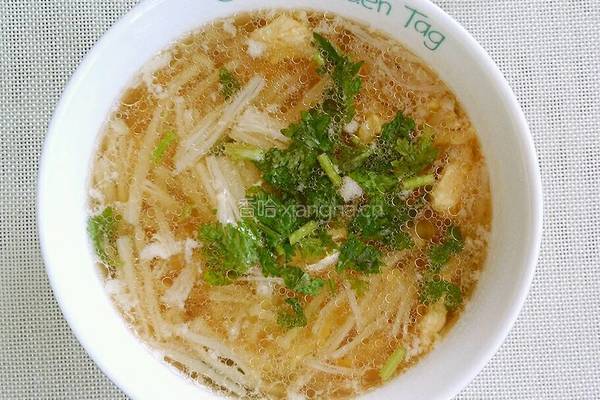 金针菇鸡蛋汤的做法图解7