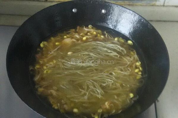 豆芽炒粉条的做法图解7