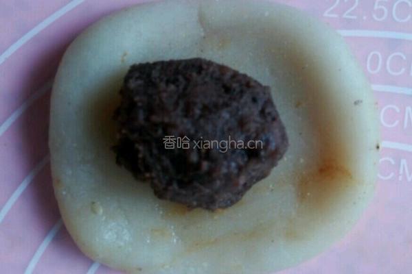糯米豆沙芝麻球的做法图解8