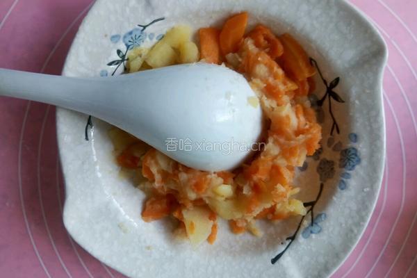 奶香土豆胡萝卜泥的做法图解4