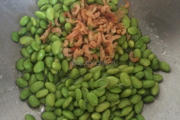 海米毛豆汇的做法图解5