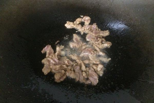 佛水瓜炒肉片的做法图解5