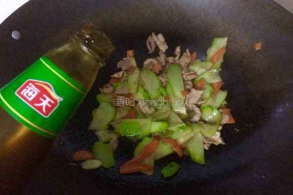 佛水瓜炒肉片的做法图解9