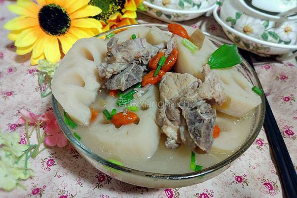 菜脯莲藕煲排骨的做法图解10