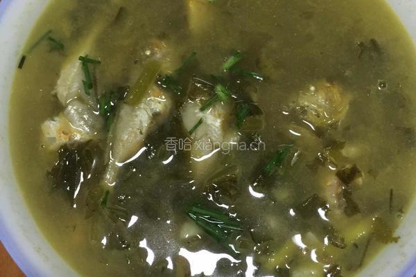 小黄花鱼咸菜汤的做法图解4