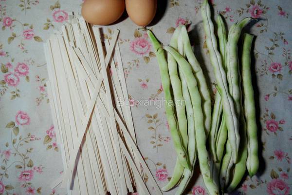 豆角打卤面的做法图解1