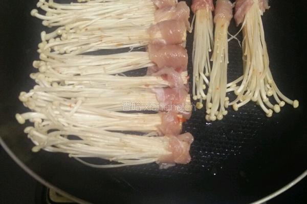 肉卷金针菇的做法图解5