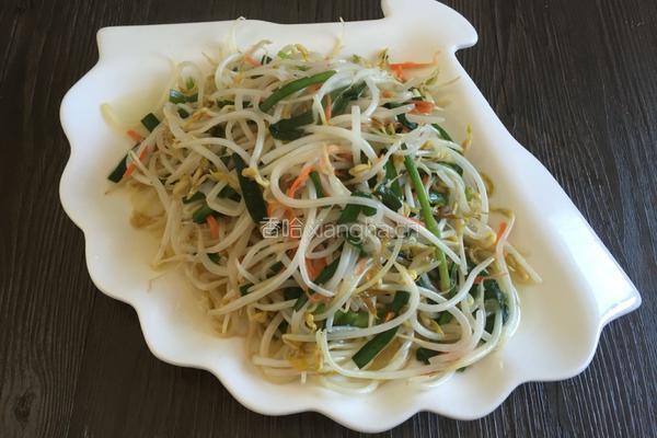 醋溜豆芽的做法图解4