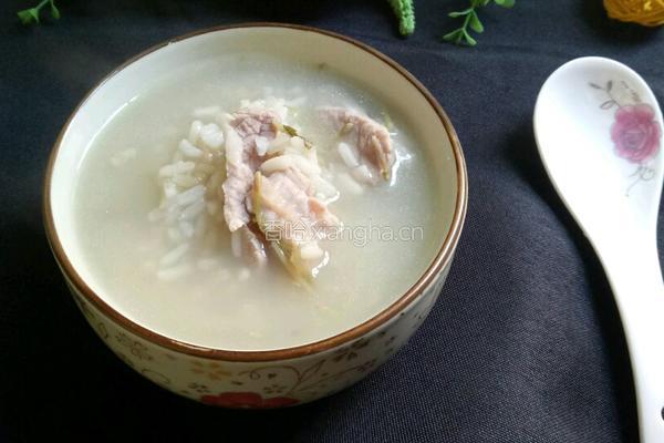金银花瘦肉粥的做法图解5