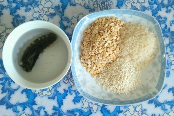 海参燕麦粥的做法图解1
