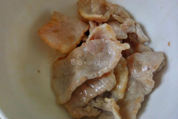 肉片炒藕的做法图解6