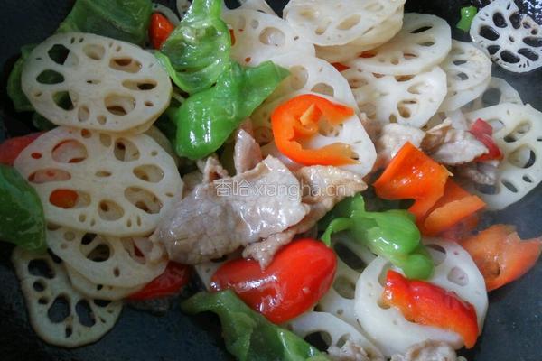 肉片炒藕的做法图解8