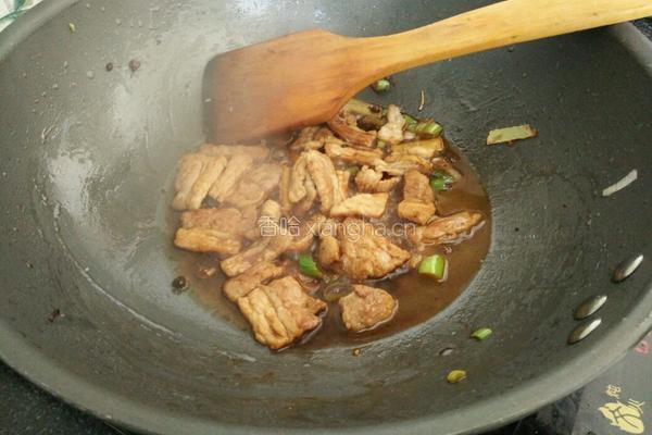青豆苗炒肉的做法图解7