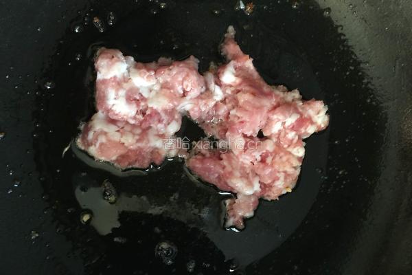 青椒肉沫的做法图解5