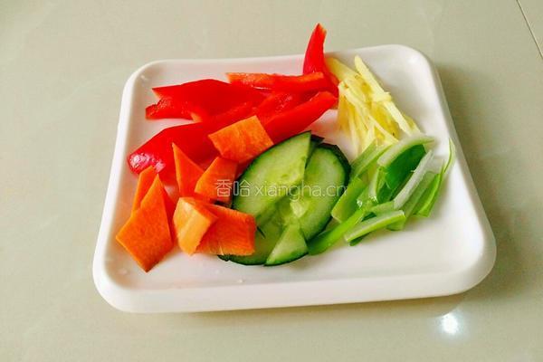 杏鲍菇炒肉的做法图解4