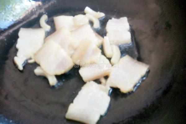 腊肉炒青椒的做法图解7
