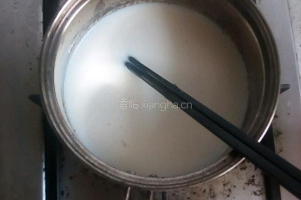 椰丝牛奶小方块的做法图解3
