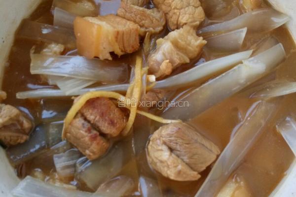 红烧肉炖粉条的做法图解7