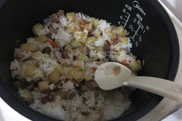 腊肉饭的做法图解10