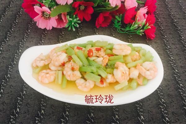 虾仁炒芹菜的做法图解10
