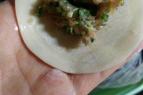 韭菜蒸饺的做法图解4