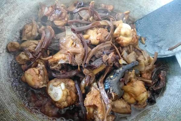 茶树菇干锅鸡的做法图解13