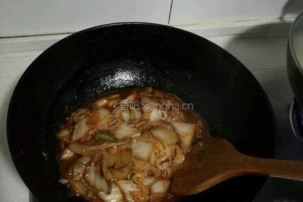 虾油白菜的做法图解3