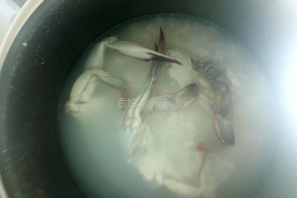 海鲜螃蟹粥的做法图解5