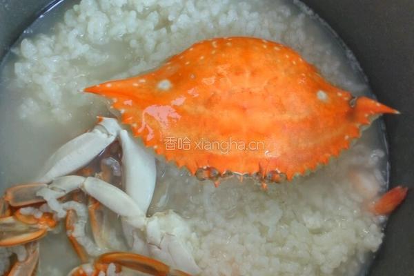 海蟹鲜虾粥的做法图解7
