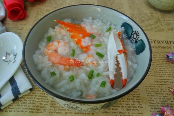 虾蟹粥的做法图解7
