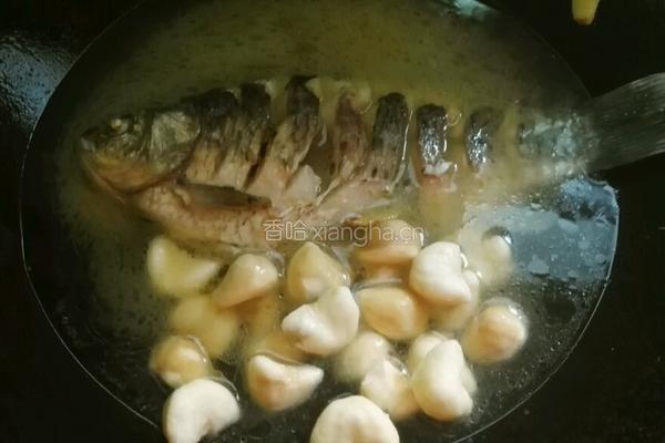 青菱鲫鱼豆腐汤的做法图解13