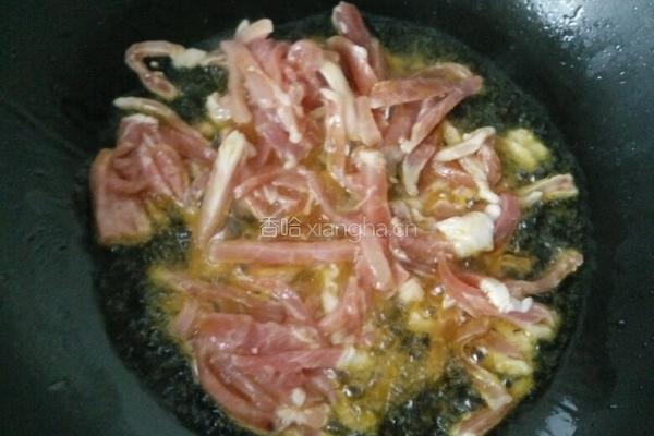 木耳干豆腐炒肉丝的做法图解4