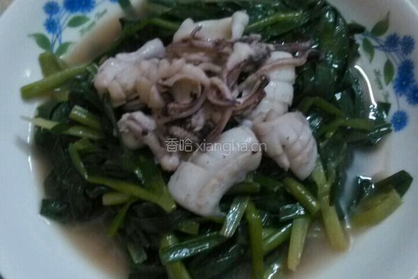 鱿鱼炒韭菜