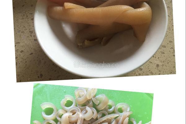 黄瓜拌猪皮的做法图解5