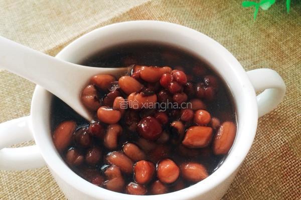 花生眉豆红豆糖水的做法图解6