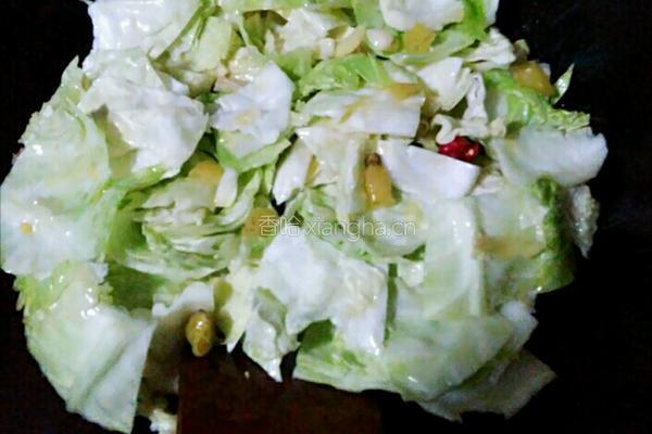 泡椒包菜的做法图解6