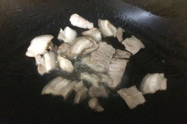 香干回锅肉的做法图解6