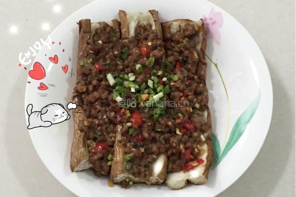 肉沫烤茄子的做法图解8