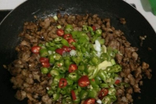 辣椒肉末的做法图解5