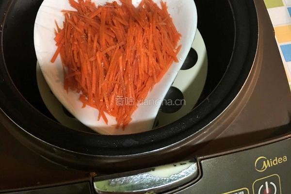 蒸胡萝卜丝的做法图解5