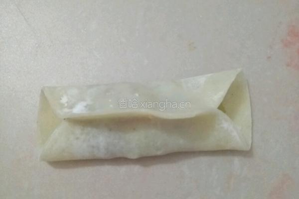 香芹猪肉锅贴的做法图解4