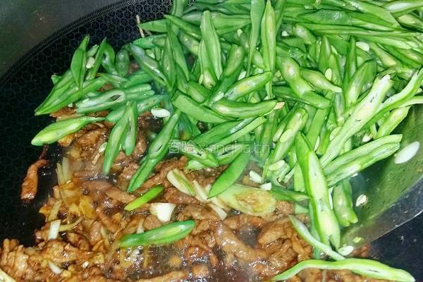 豆角炒肉的做法图解8