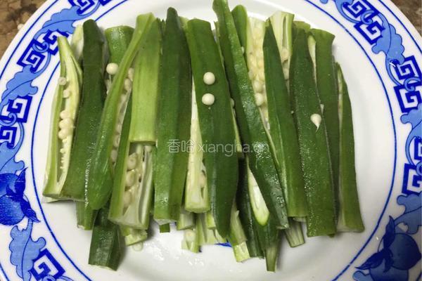 蒜香秋葵的做法图解4