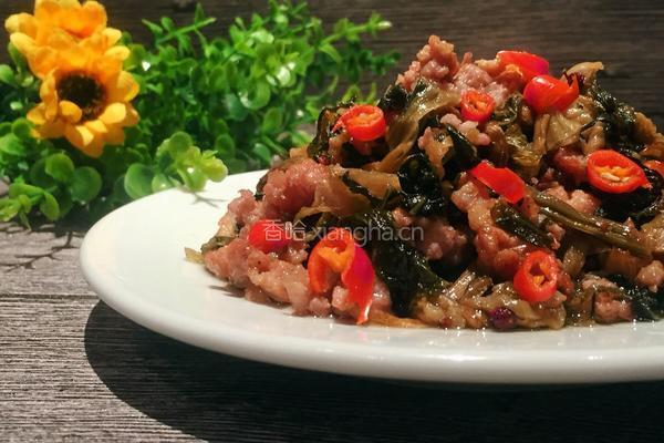 咸菜炒肉末的做法图解7
