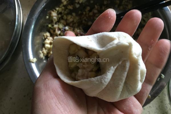 猪肉茄子包子的做法图解11