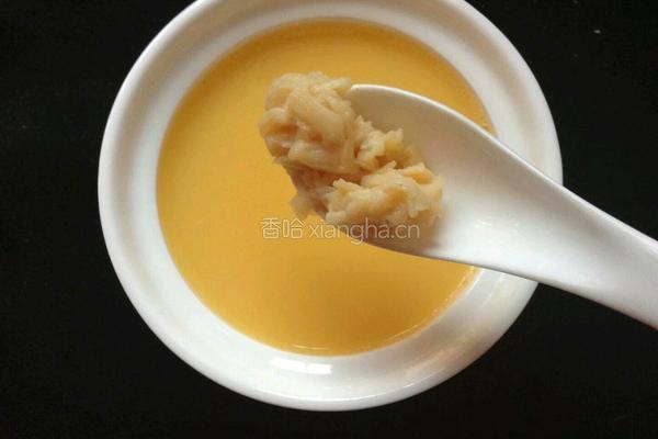 瑶柱蒸水蛋的做法图解4