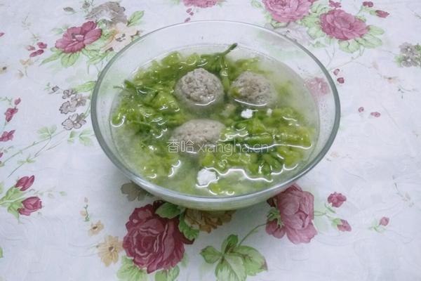夜兰花肉丸汤的做法图解11