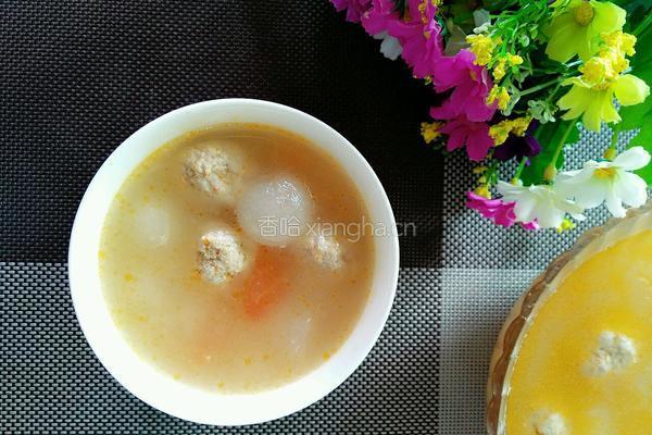 冬瓜番茄肉丸汤的做法图解9