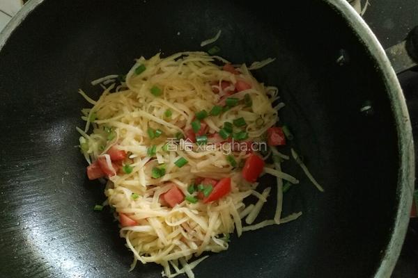 西红柿土豆丝的做法图解5