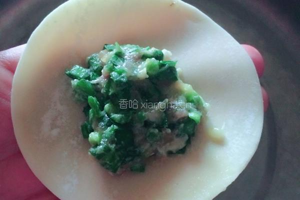 猪肉韭菜蒸饺的做法图解3